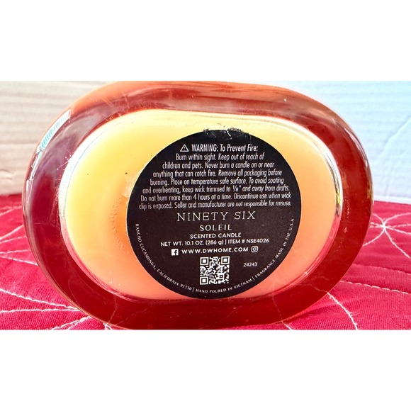 Ninety Six No 12 Soleil Scented Candle DW Home Mediterranean Bergamot 10.1 oz - Picture 7 of 10